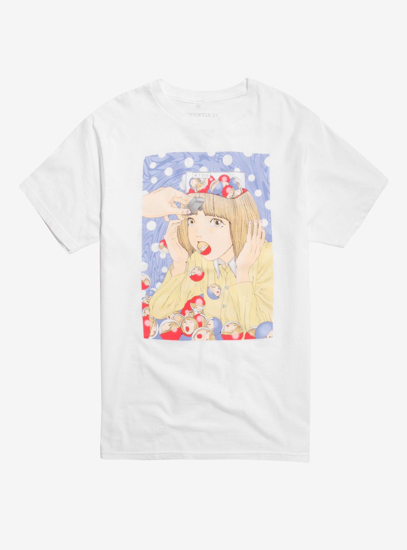 Shintaro Kago Dementia 21 Gachapon T-Shirt, WHITE, hi-res