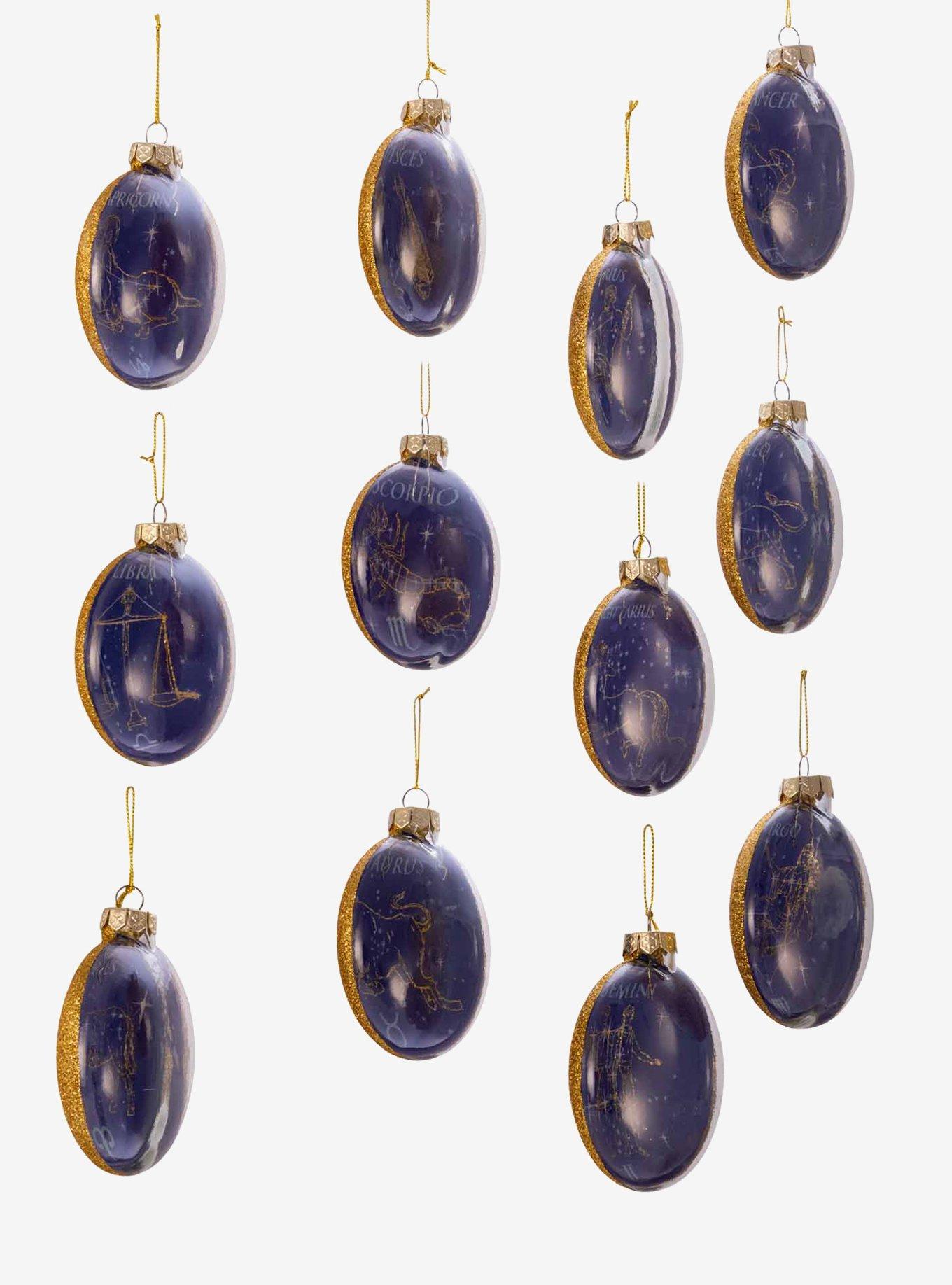 Glass Zodiac Ornaments, , hi-res