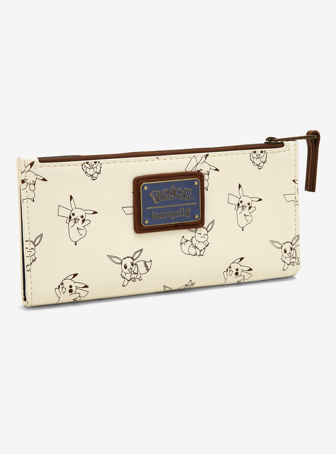 Loungefly Pokémon Eevee & Piplup Small Zip Wallet - BoxLunch Exclusive