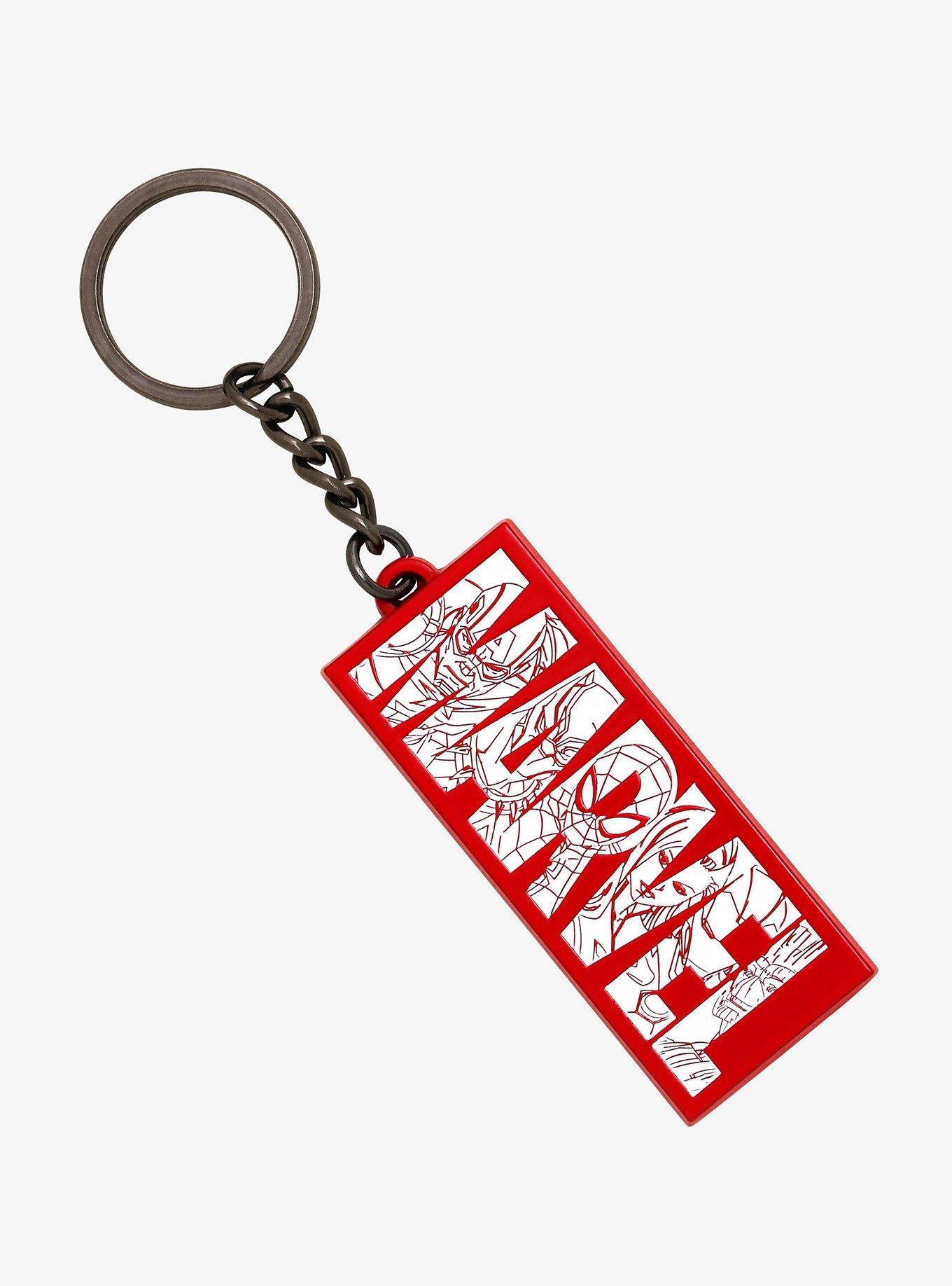 Marvel Hero Logo Keychain - BoxLunch Exclusive, , hi-res