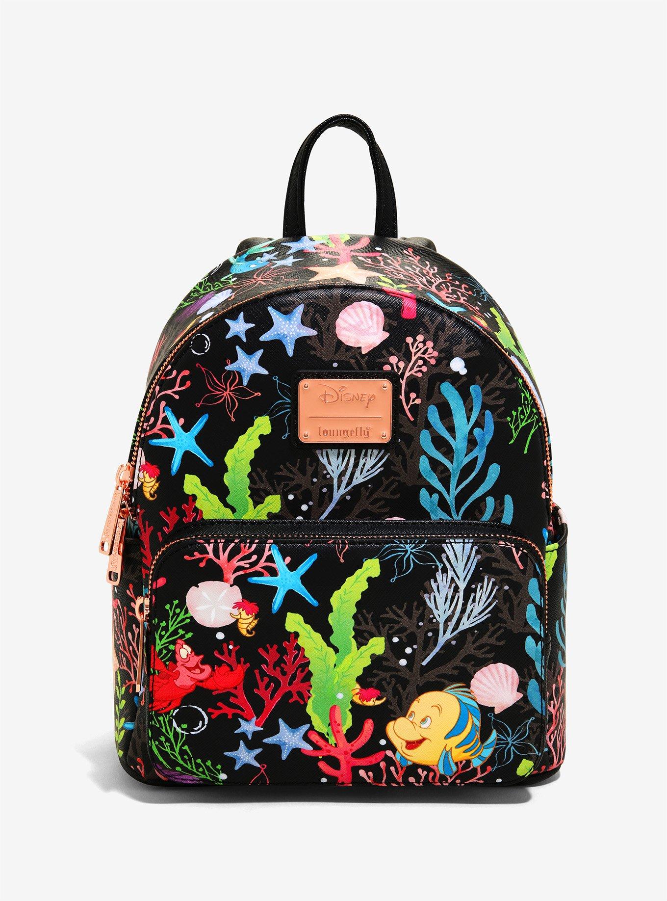 Loungefly Disney The Little Mermaid Characters Group Portrait Mini Backpack - BoxLunch Exclusive