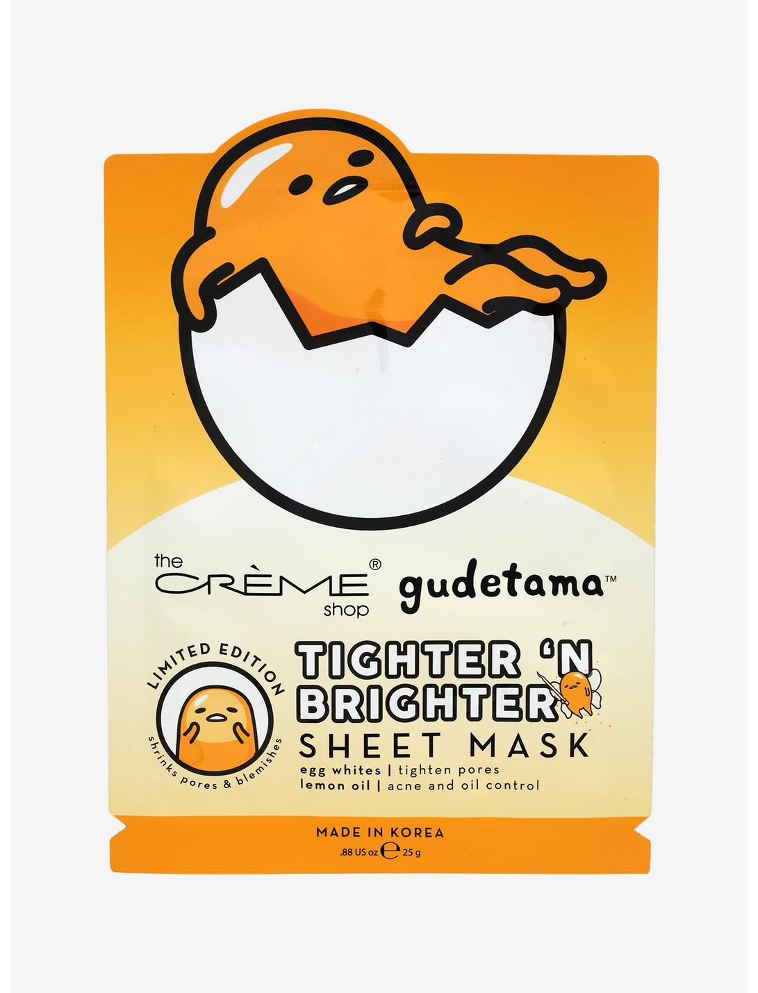 The Creme Shop Gudetama Tighter & Brighter Face Mask, , hi-res