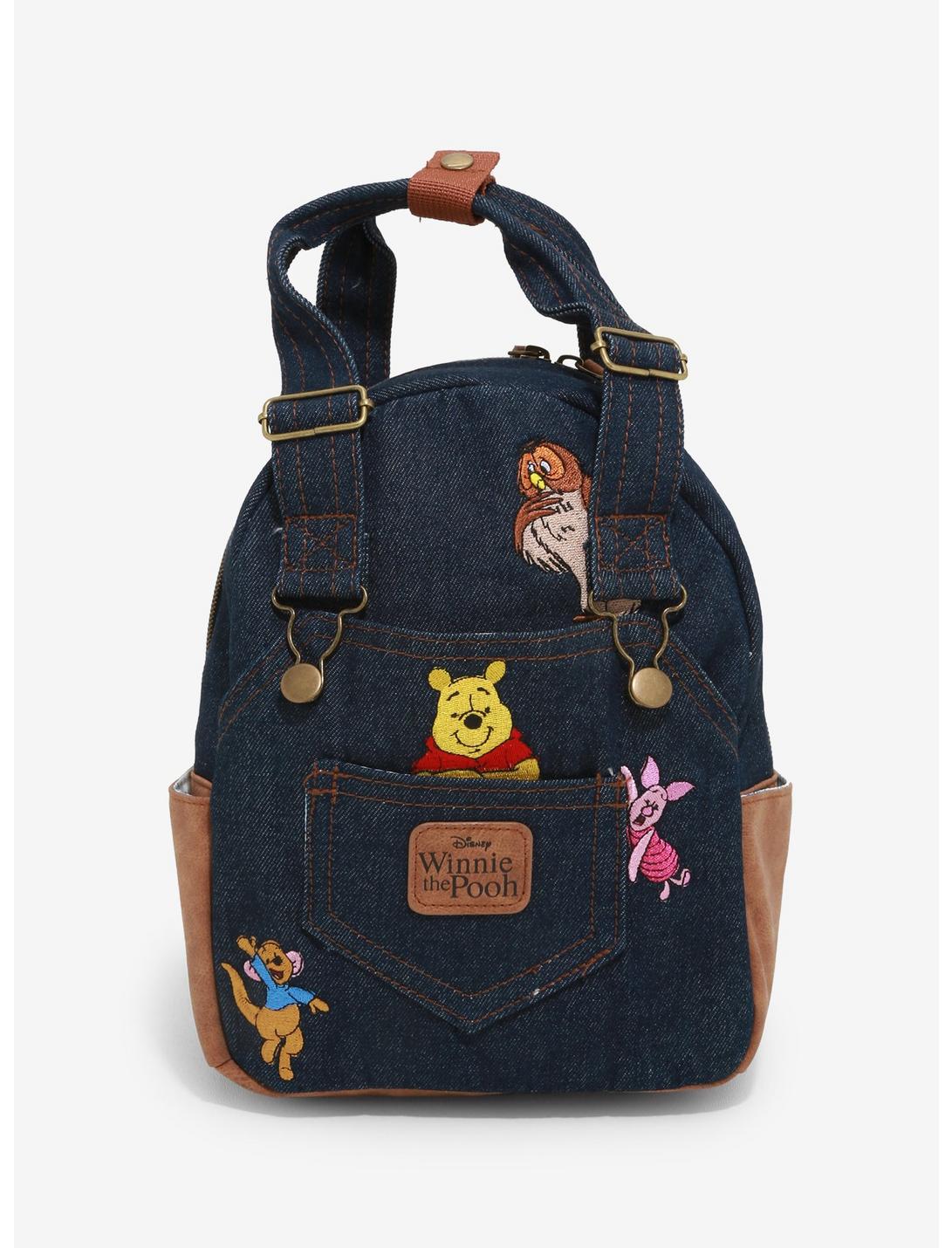Her Universe Disney Winnie the Pooh Denim Overall Mini Backpack - BoxLunch Exclusive, , hi-res