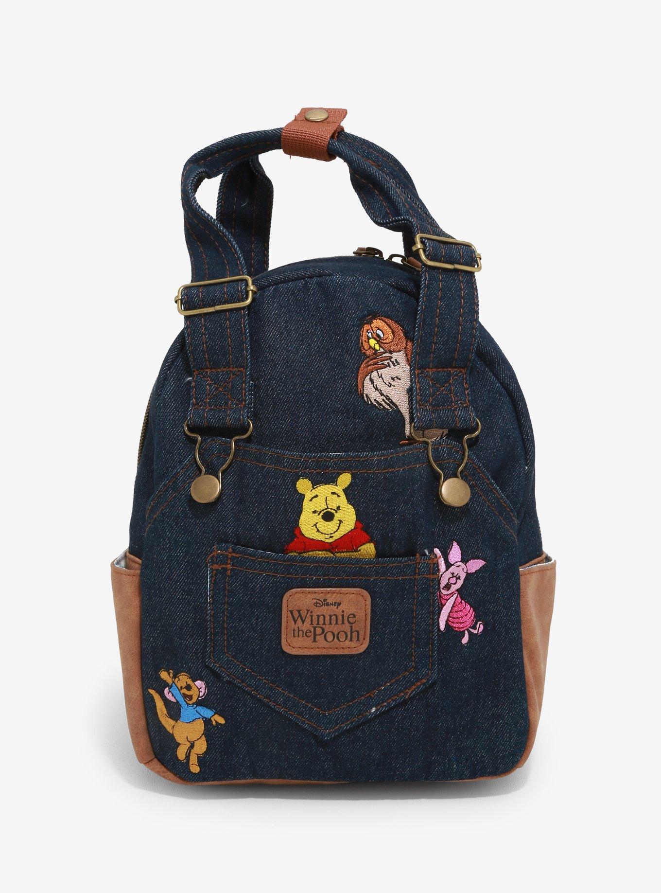 Her Universe Disney Winnie the Pooh Denim Overall Mini Backpack - BoxLunch Exclusive, , hi-res