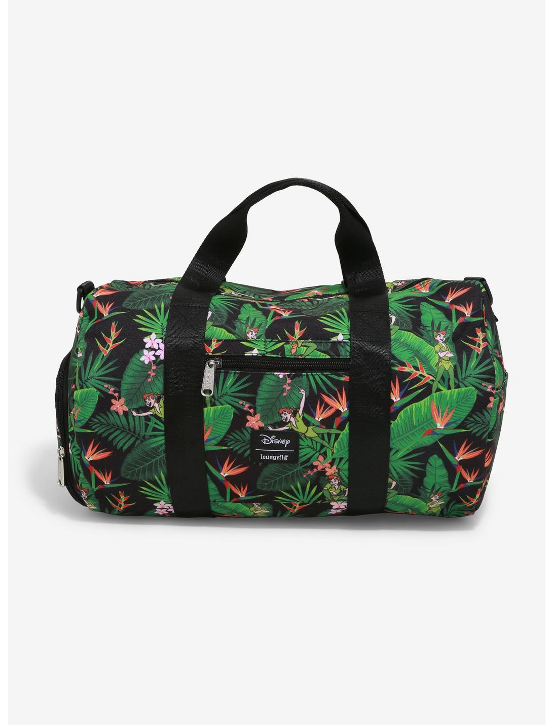 Loungefly Disney Peter Pan Tropical Leaves Duffel Bag - BoxLunch Exclusive, , hi-res