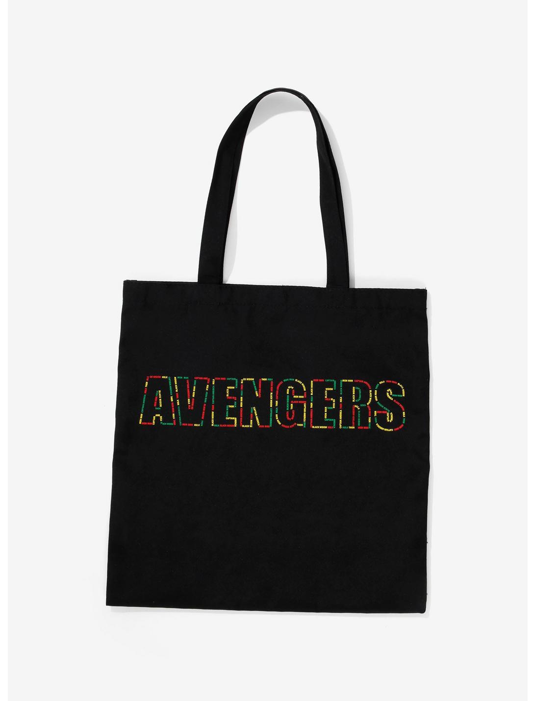 Marvel Avengers Text Tote - BoxLunch Exclusive, , hi-res