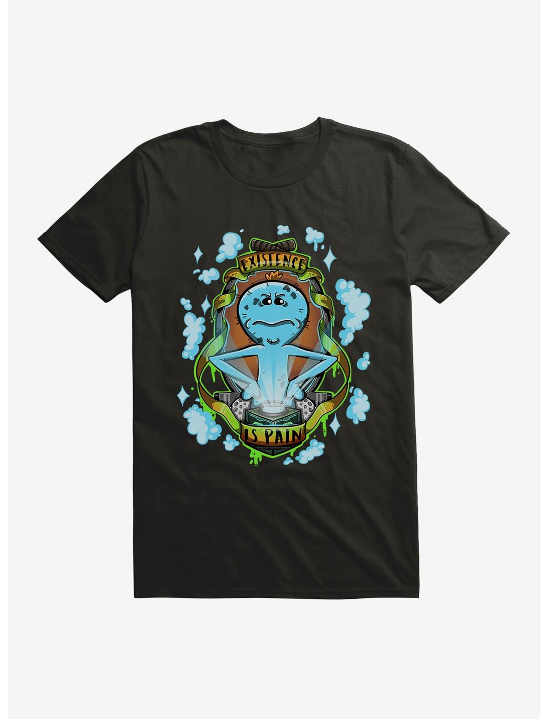 Rick And Morty Existence Is Pain T-Shirt, BLACK, hi-res
