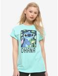 Disney Lilo & Stitch Frog Ohana Girls T-Shirt, MULTI, hi-res