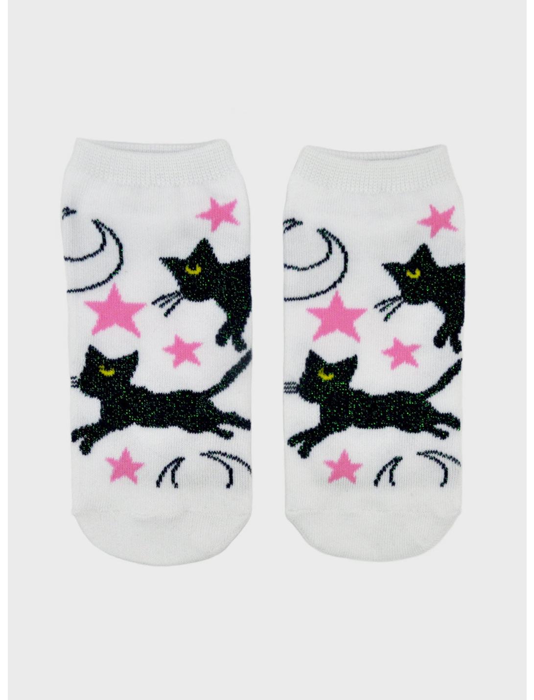 Sailor Moon Luna & Star No-Show Socks, , hi-res