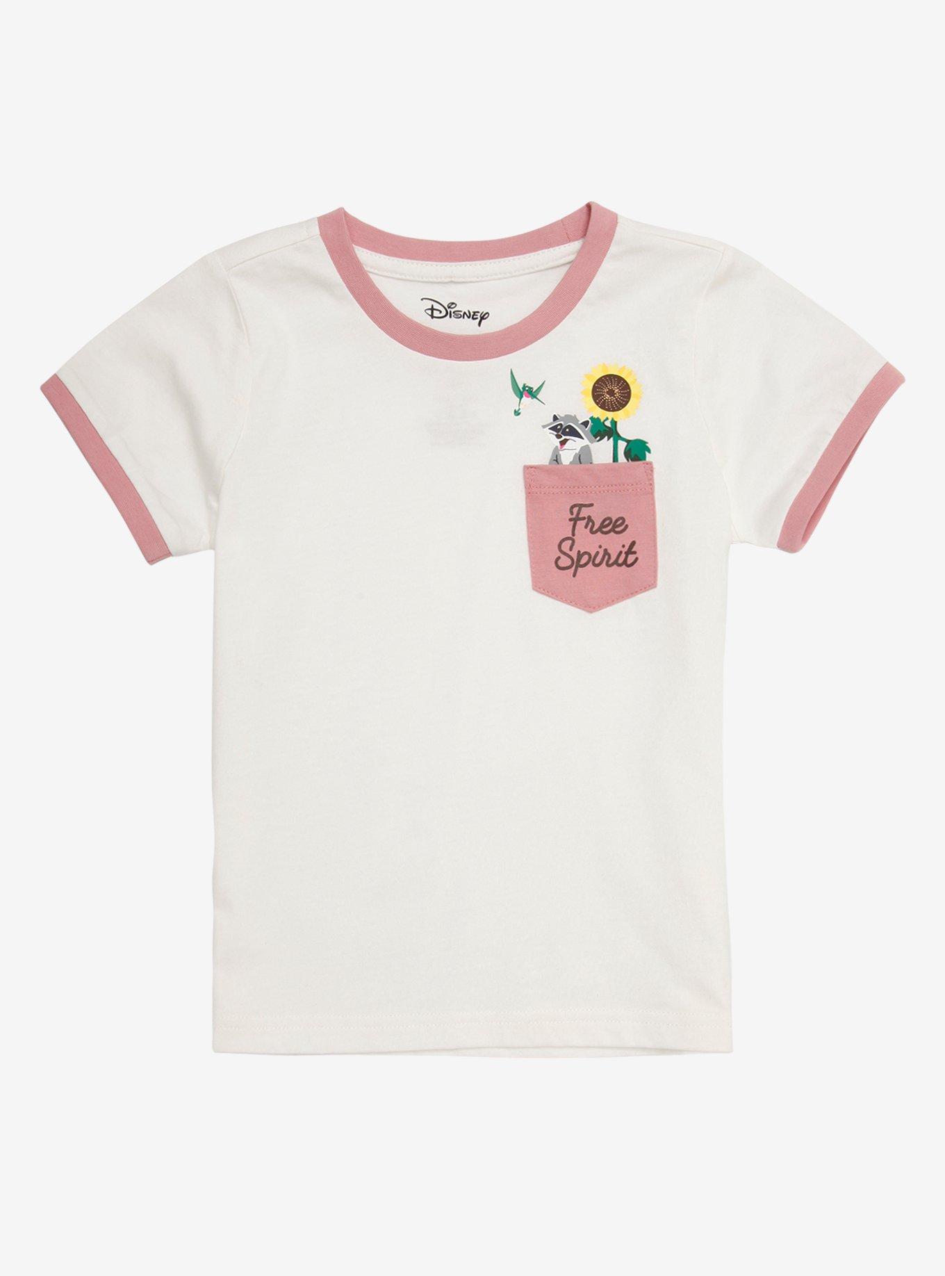 Our Universe Disney Pocahontas Free Spirit Toddler Ringer T-Shirt - BoxLunch Exclusive, PINK, hi-res