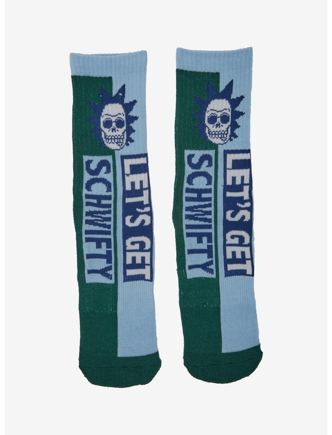 Rick And Morty Skeleton Rick Schwifty Crew Socks, , hi-res