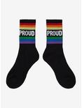 Proud Rainbow Crew Socks, , hi-res