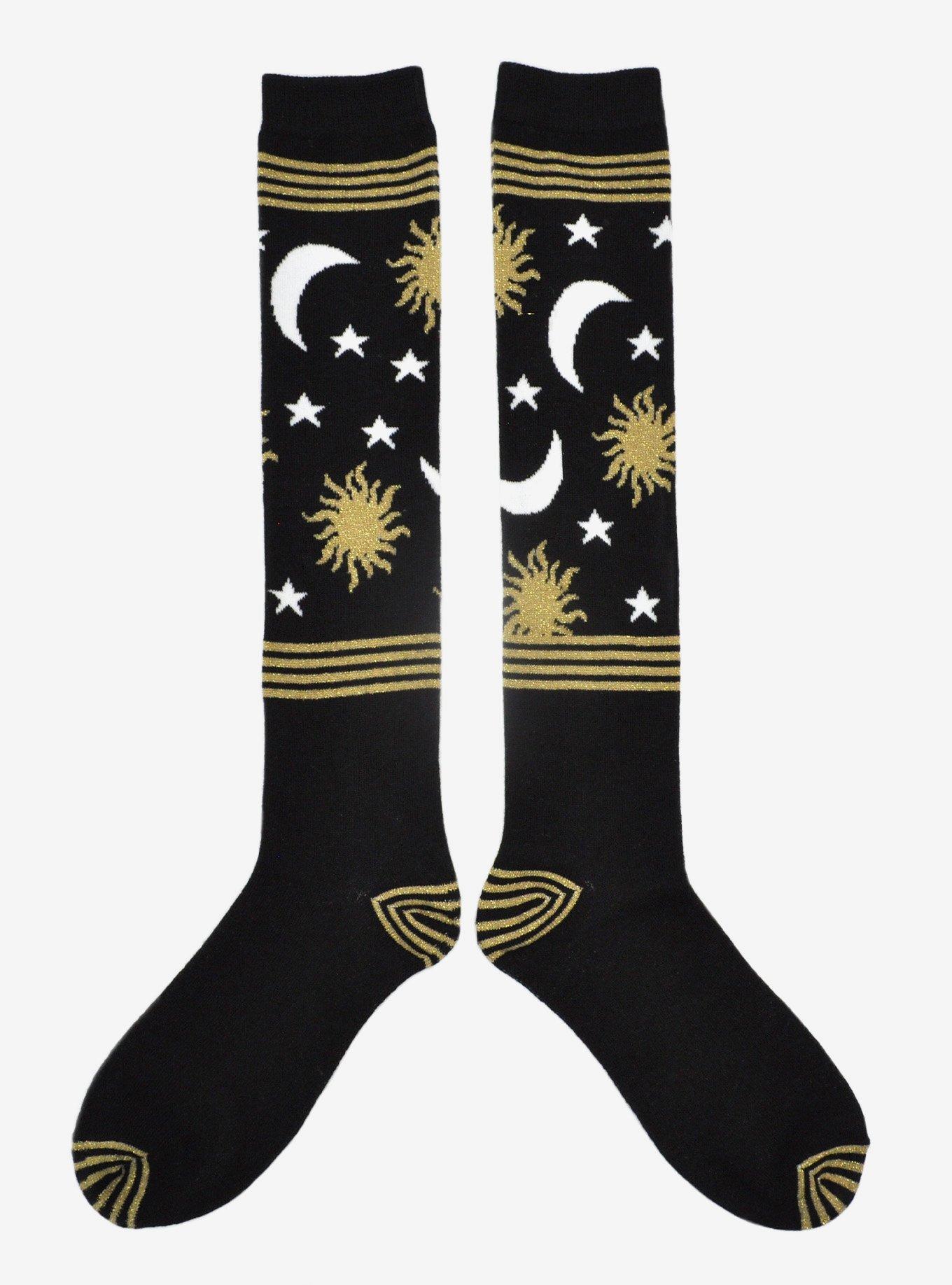 Celestial Stripe Knee-High Socks, , hi-res