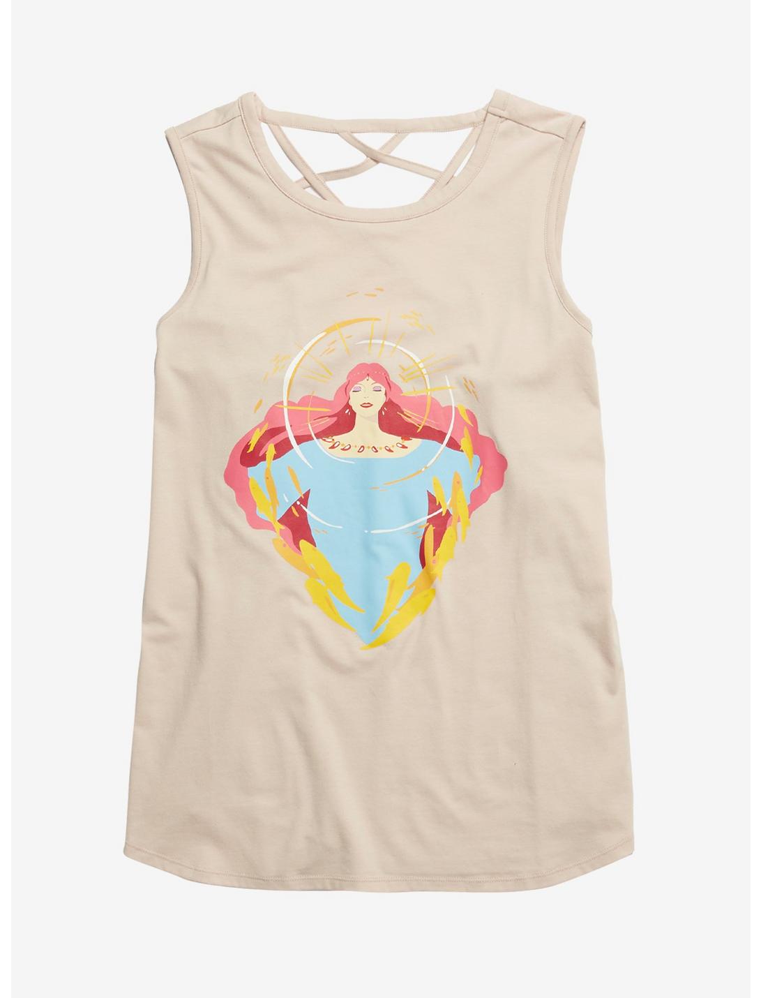 Her Universe Studio Ghibli Earth Day Collection Ponyo Granmamare Girls Crosscross Back Tank Top Plus Size, MULTI, hi-res