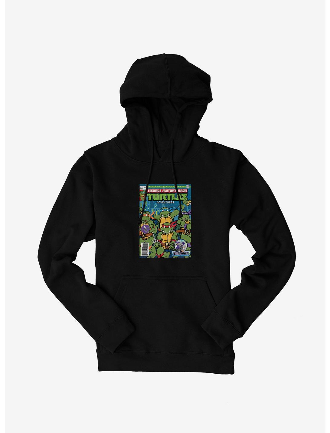 Teenage Mutant Ninja Turtles Adventures Comic Book Group Cover Hoodie, BLACK, hi-res