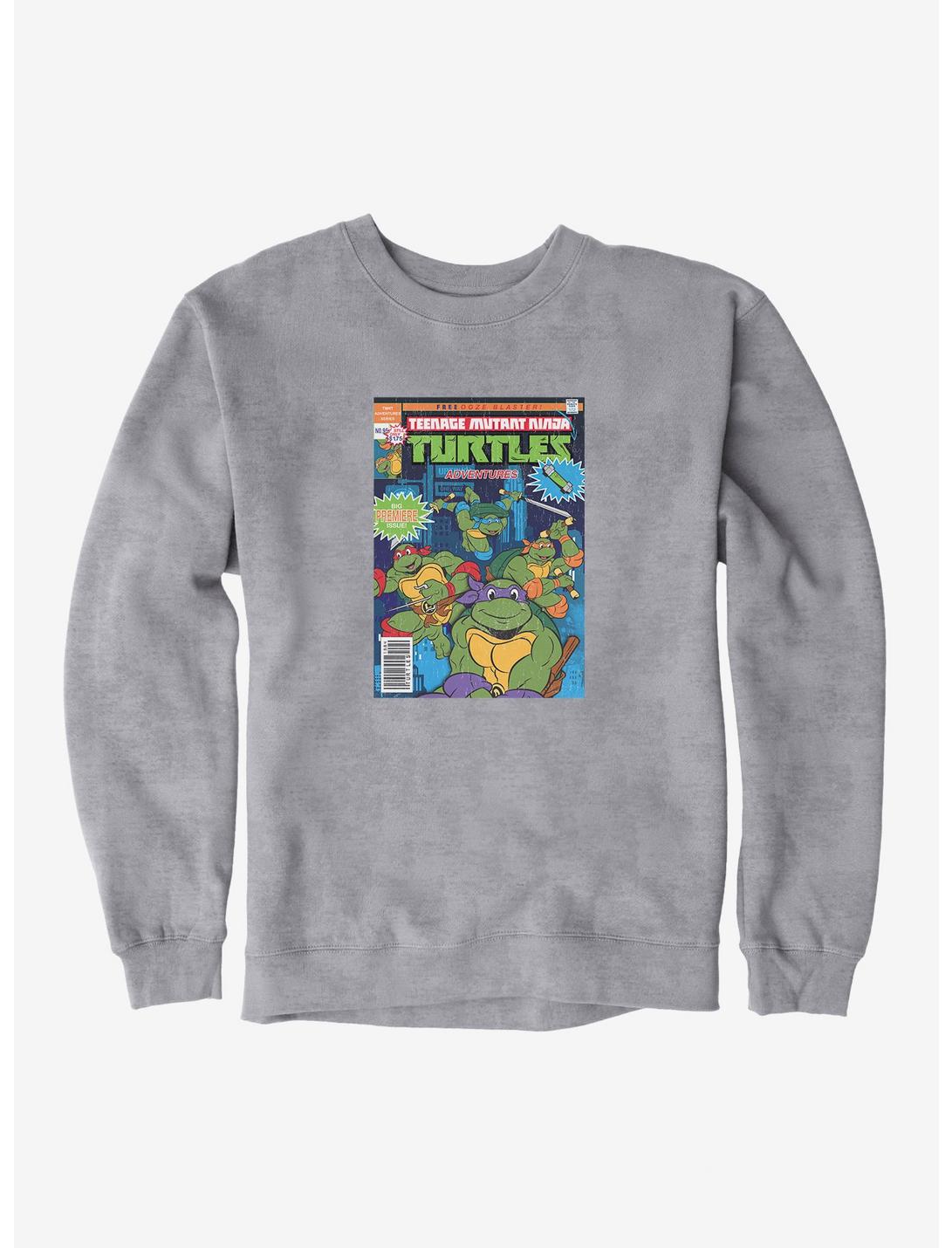 Teenage Mutant Ninja Turtles Adventures Premiere Comic Book Cover Sweatshirt, HEATHER GREY, hi-res