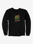 Teenage Mutant Ninja Turtles Chalk Lines Michelangelo Party Dude Sweatshirt, BLACK, hi-res
