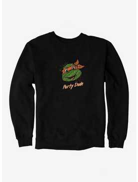 Teenage Mutant Ninja Turtles Chalk Lines Michelangelo Party Dude Sweatshirt, , hi-res