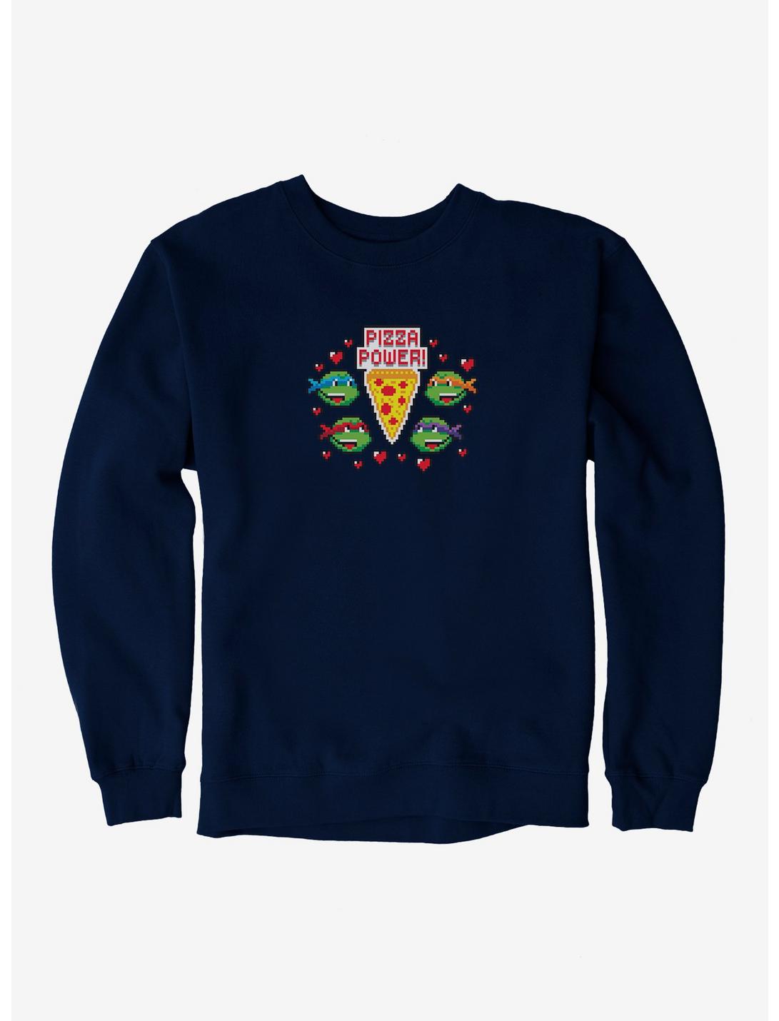 Teenage Mutant Ninja Turtles Pixelated Pizza Power Group Sweatshirt, NAVY, hi-res