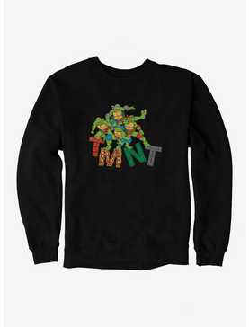 Teenage Mutant Ninja Turtles Patterned Logo Letters Group Sweatshirt, , hi-res