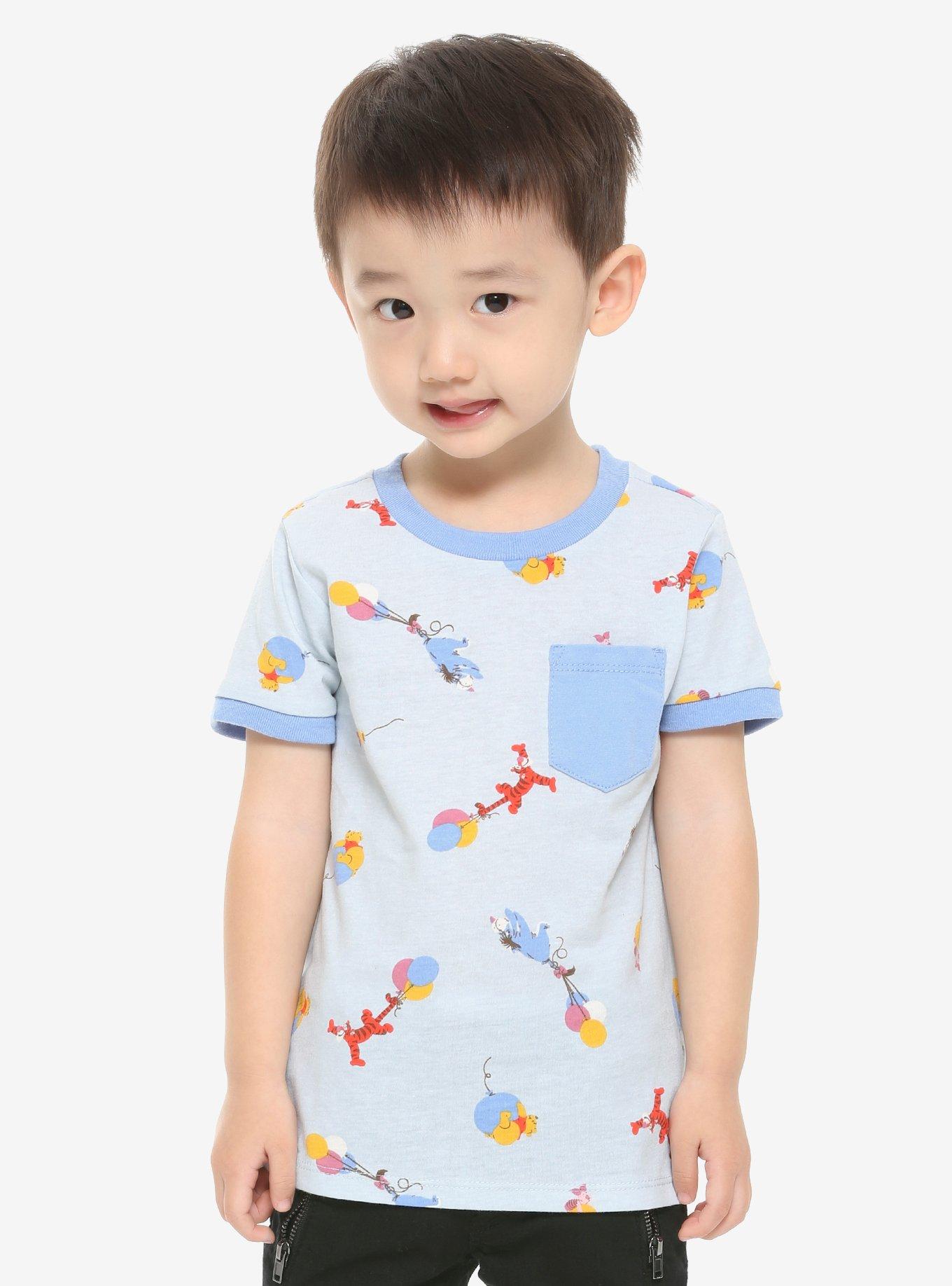 Our Universe Disney Winnie the Pooh and Friends Balloon Toddler Ringer T-Shirt - BoxLunch Exclusive, MULTI, hi-res