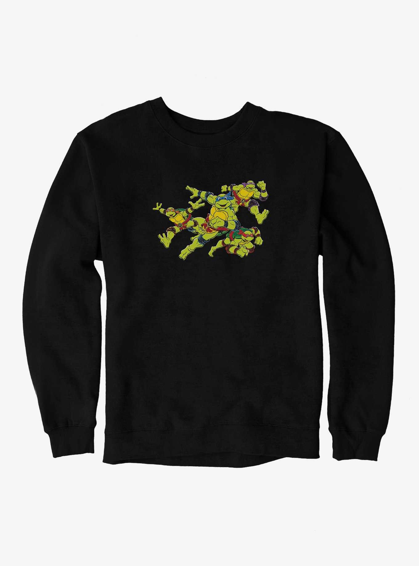 Teenage Mutant Ninja Turtles Group Action Poses Sweatshirt, , hi-res
