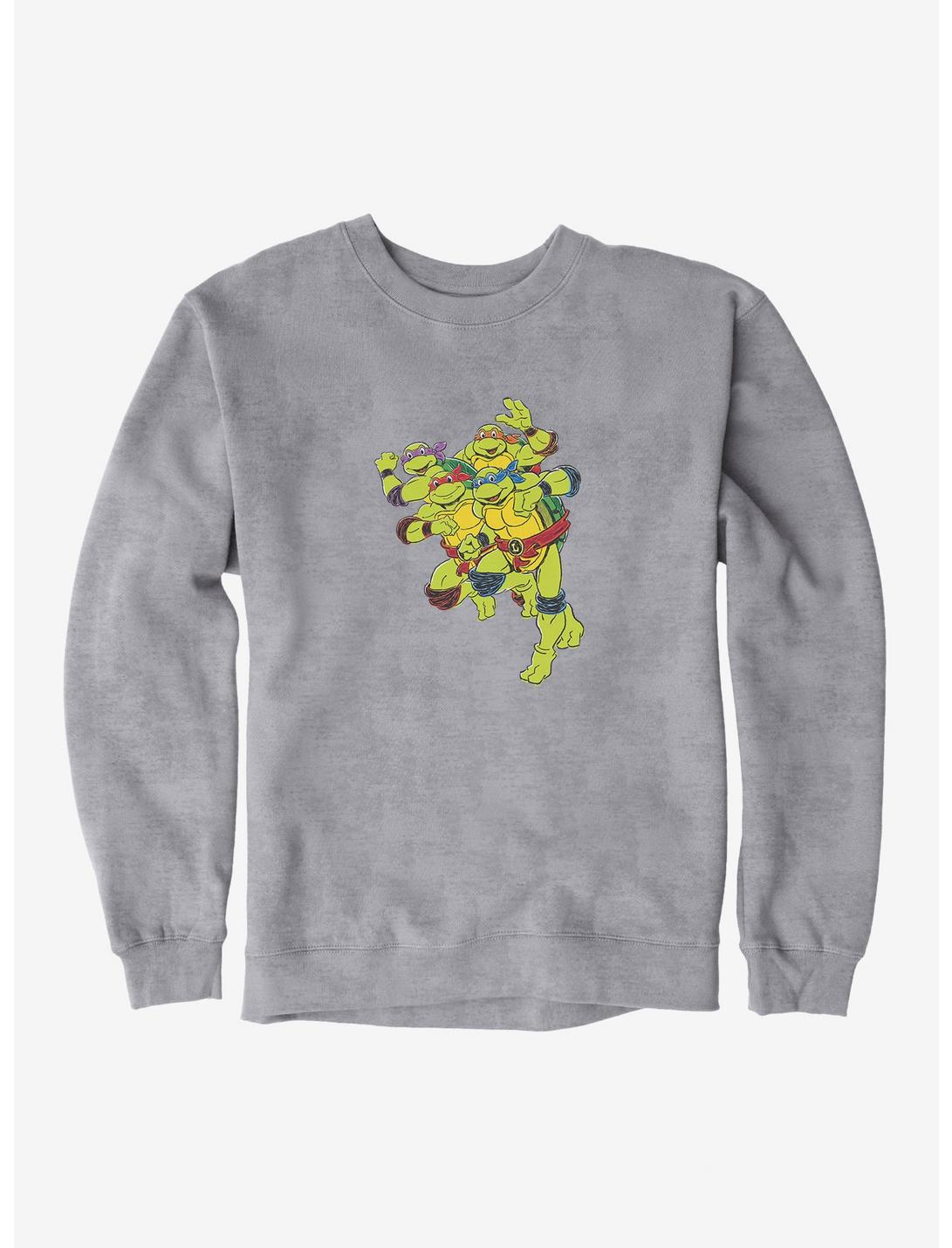 Teenage Mutant Ninja Turtles Group Running Sweatshirt, HEATHER GREY, hi-res