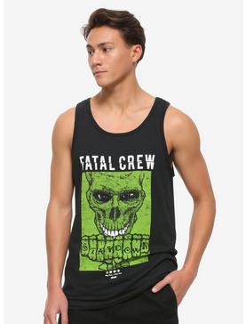 Stay Down X Fatal Crew Green Skull Muscle T-Shirt, , hi-res