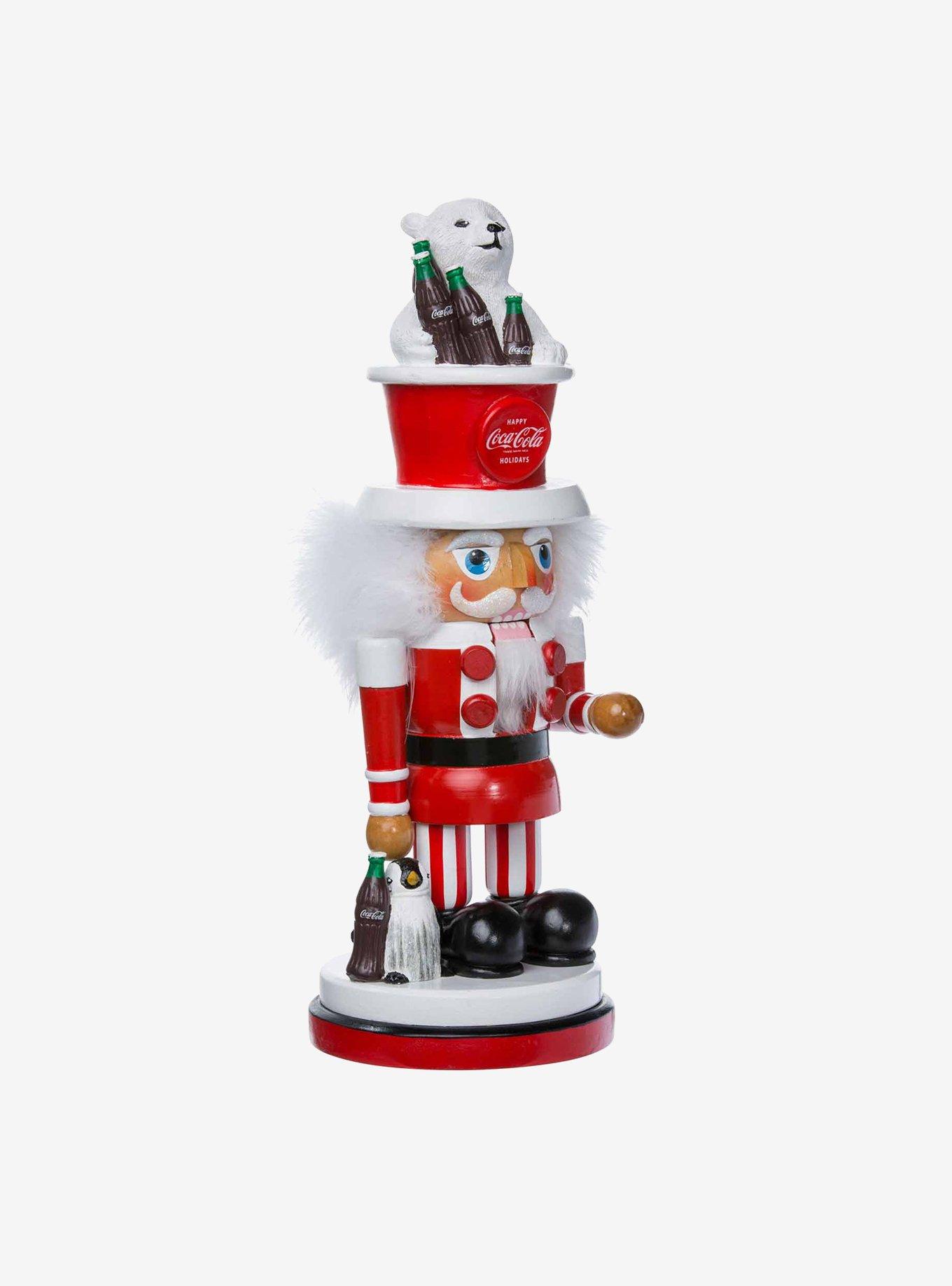 Coke Coca Cola Nutcracker With Polar Bear Hat, , hi-res