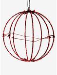 Red 8 Inch Led Foldable Metal Sphere , , hi-res