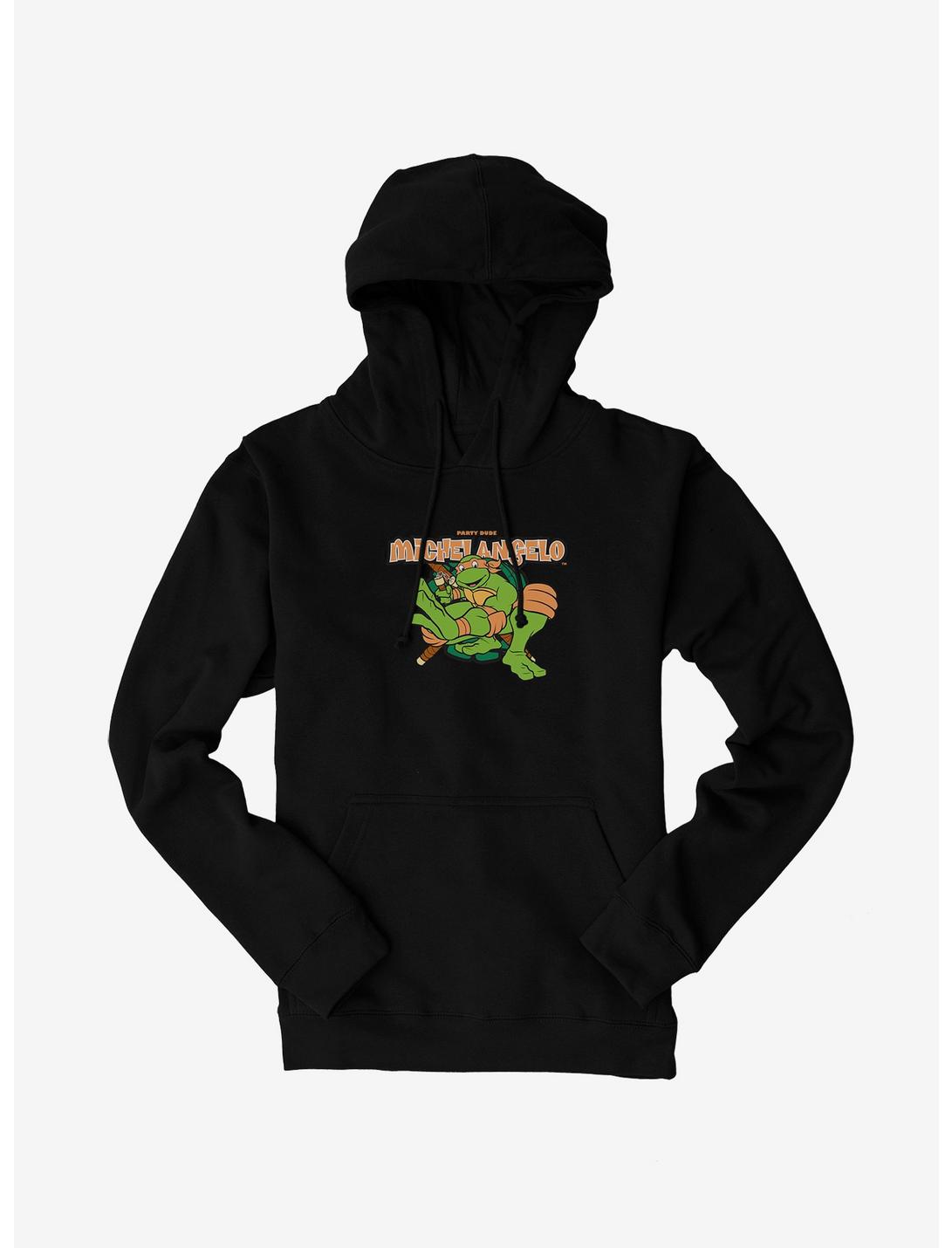 Teenage Mutant Ninja Turtles Michelangelo Party Dude Hoodie, BLACK, hi-res