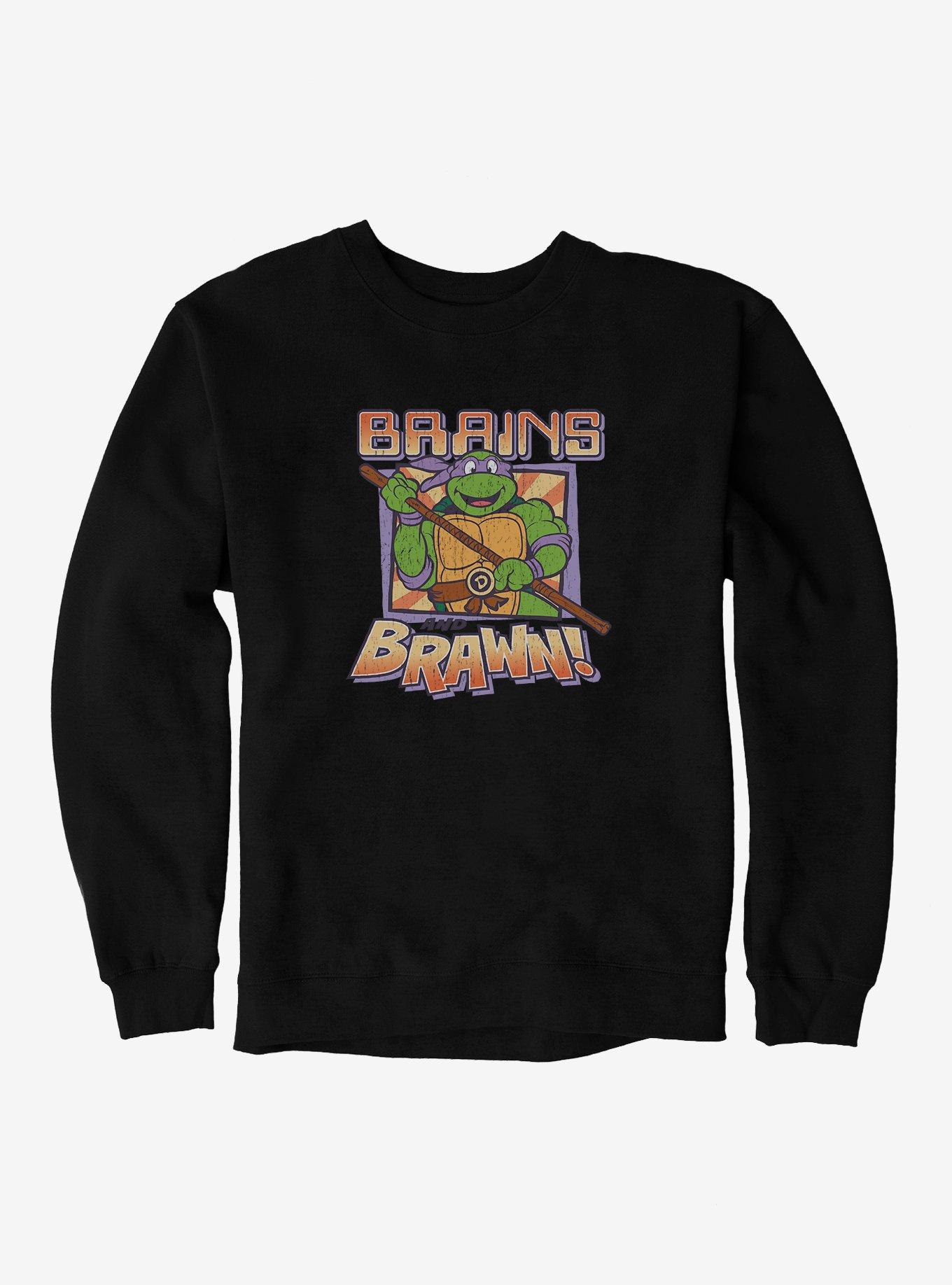 Teenage Mutant Ninja Turtles Donatello Brains And Brawn Sweatshirt, BLACK, hi-res