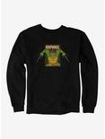 Teenage Mutant Ninja Turtles Raphael Action Pose Square Sweatshirt, BLACK, hi-res