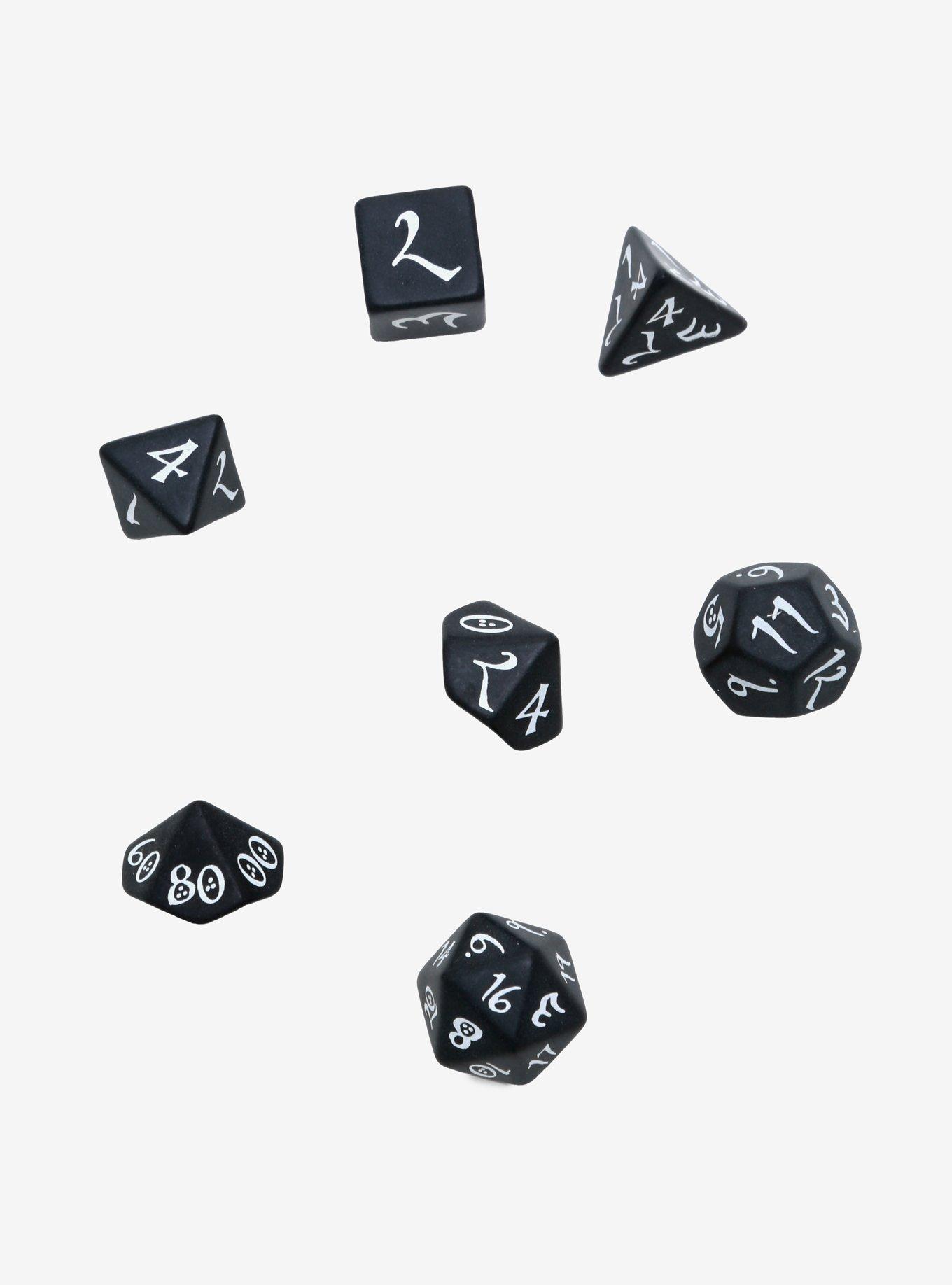 Classic RPG Black & White Dice Set, , hi-res