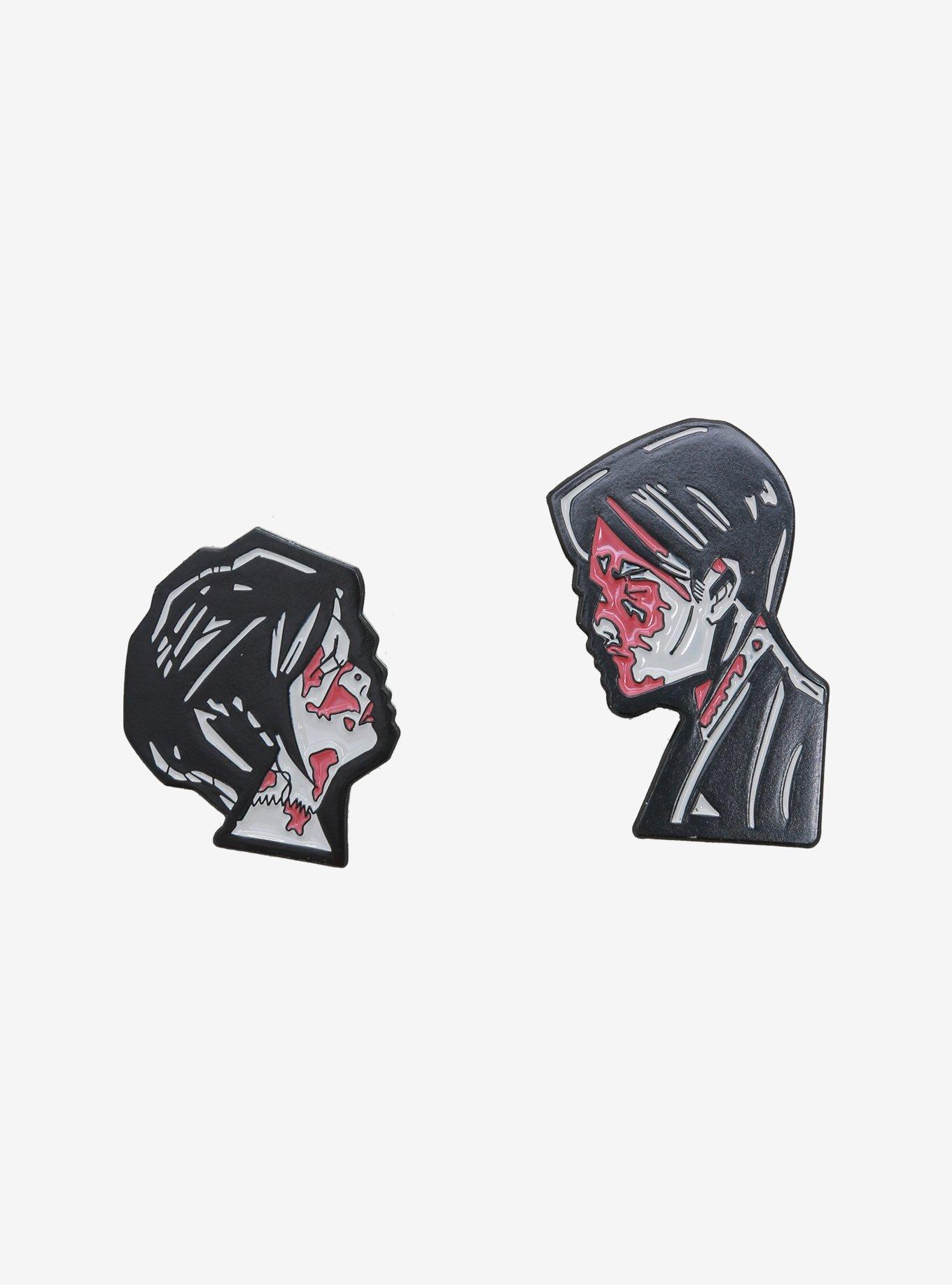 My Chemical Romance Three Cheers For Sweet Revenge Couple Enamel Pin Set, , hi-res