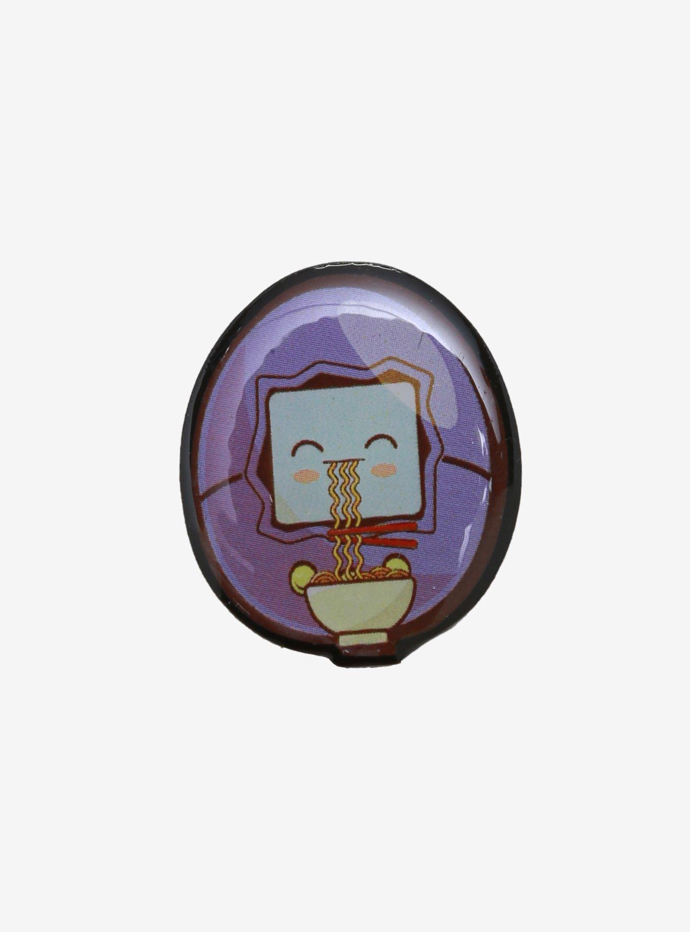 Tamagotchi Purple Ramen Enamel Pin, , hi-res