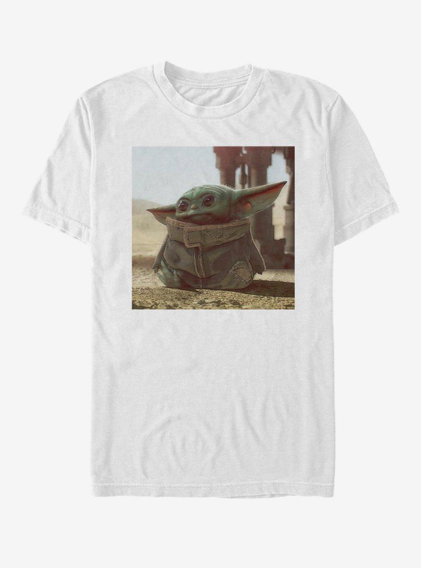 Star Wars The Mandalorian The Child Square T-Shirt, WHITE, hi-res