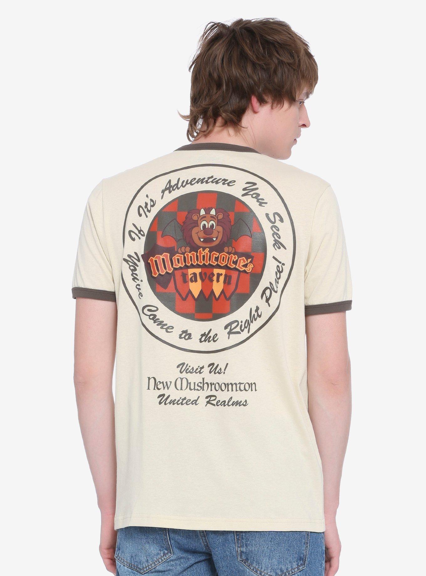 Disney Pixar Onward Manticore&rsquo;s Tavern Ringer T-Shirt - BoxLunch Exclusive, ORANGE, hi-res