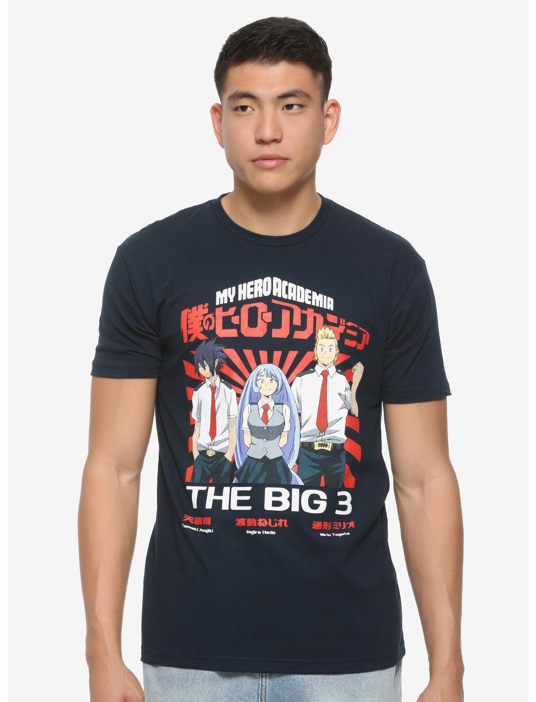 My Hero Academia The Big 3 T-Shirt - BoxLunch Exclusive, RED, hi-res