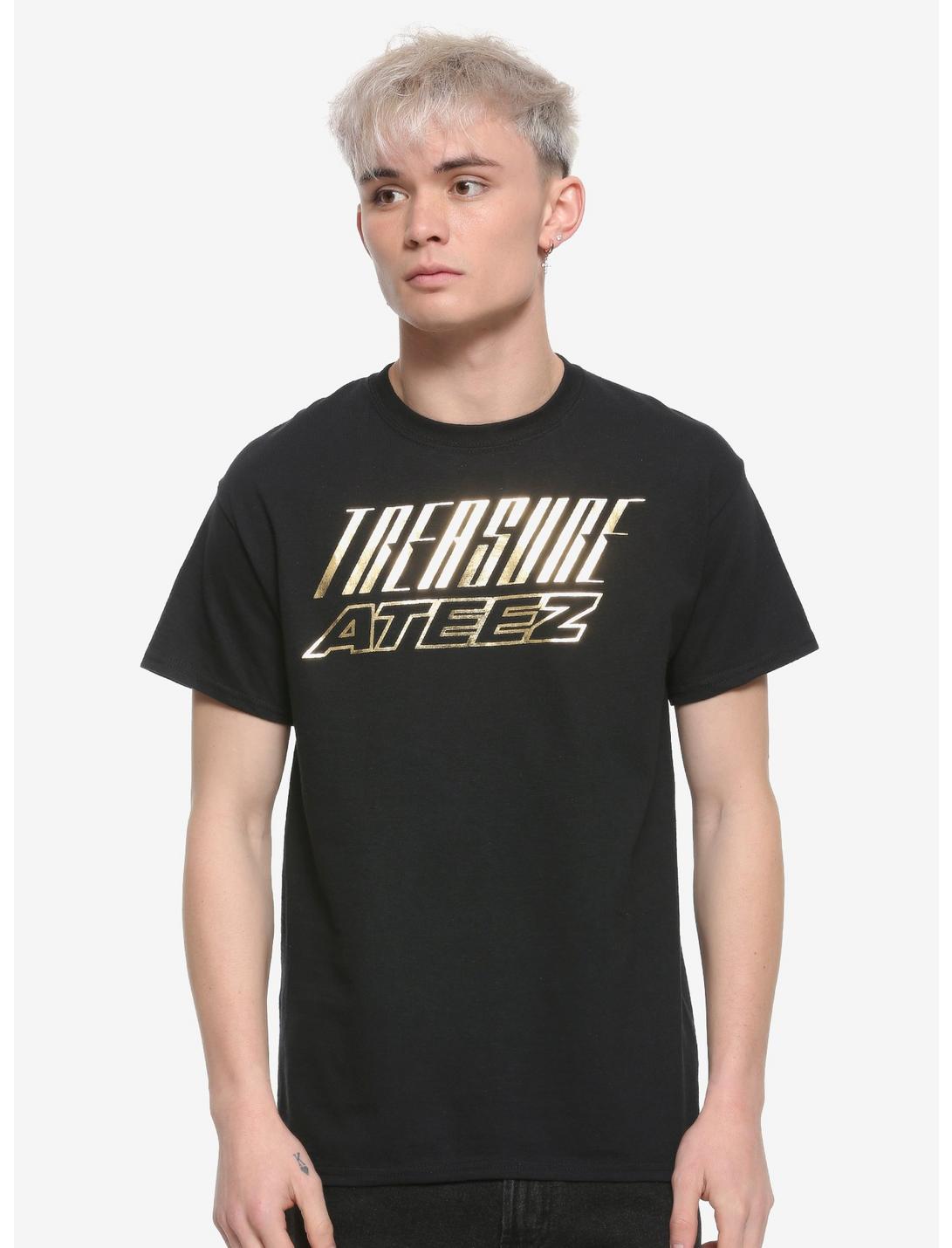 ATEEZ Treasure Gold Foil T-Shirt, BLACK, hi-res