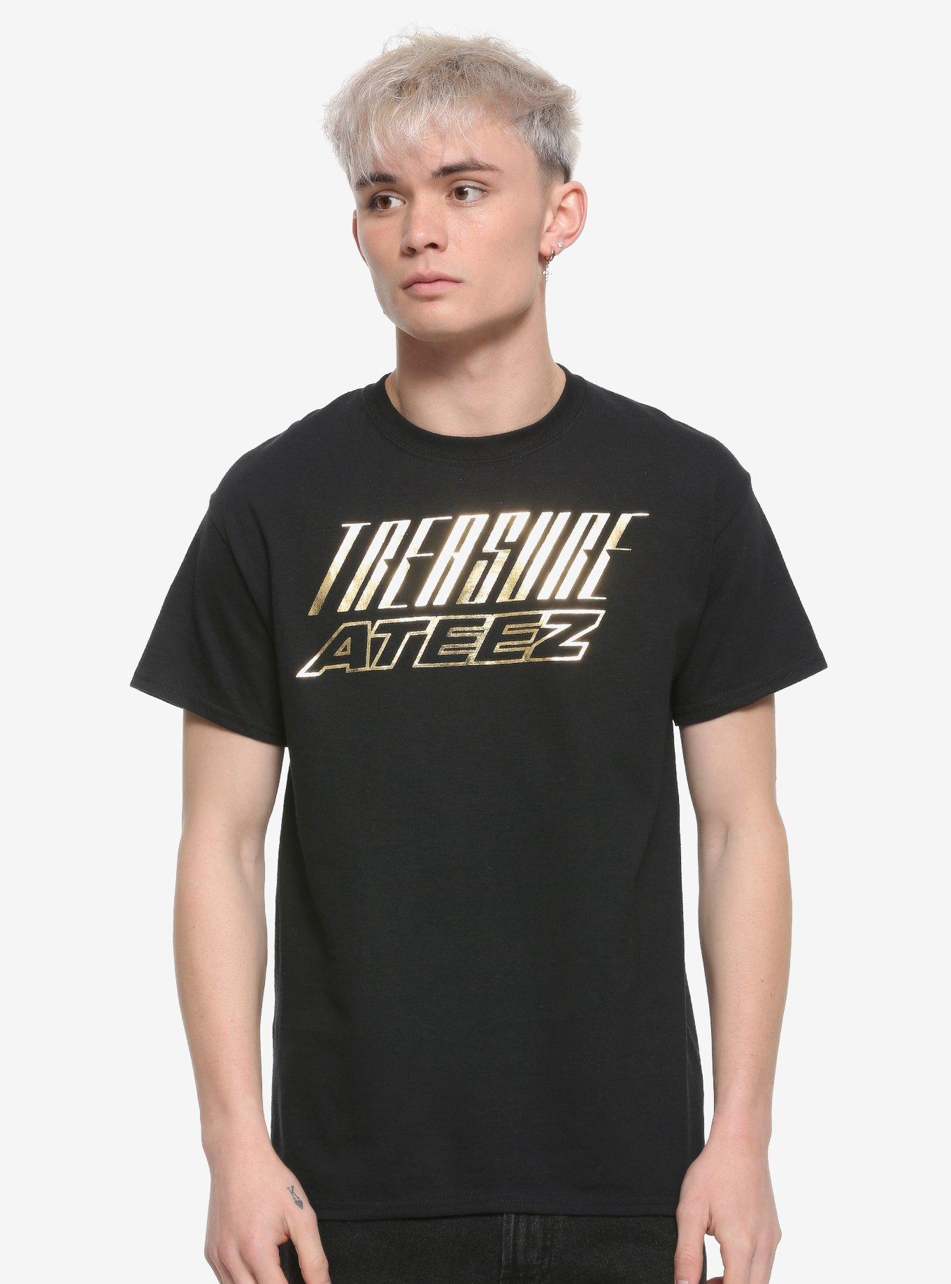 ATEEZ Treasure Gold Foil T-Shirt, BLACK, hi-res