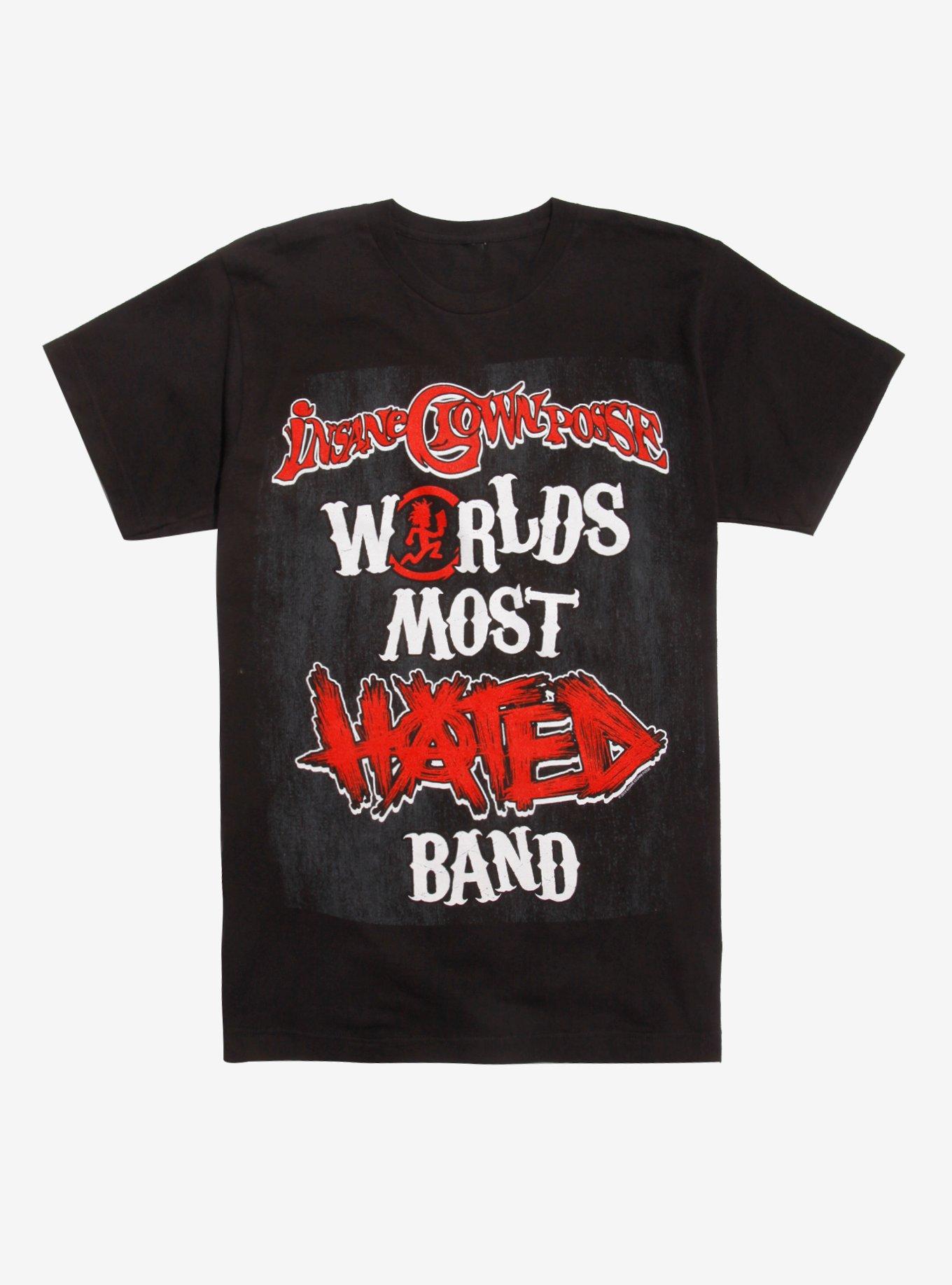 Insane Clown Posse Most Hated Band T-Shirt, BLACK, hi-res