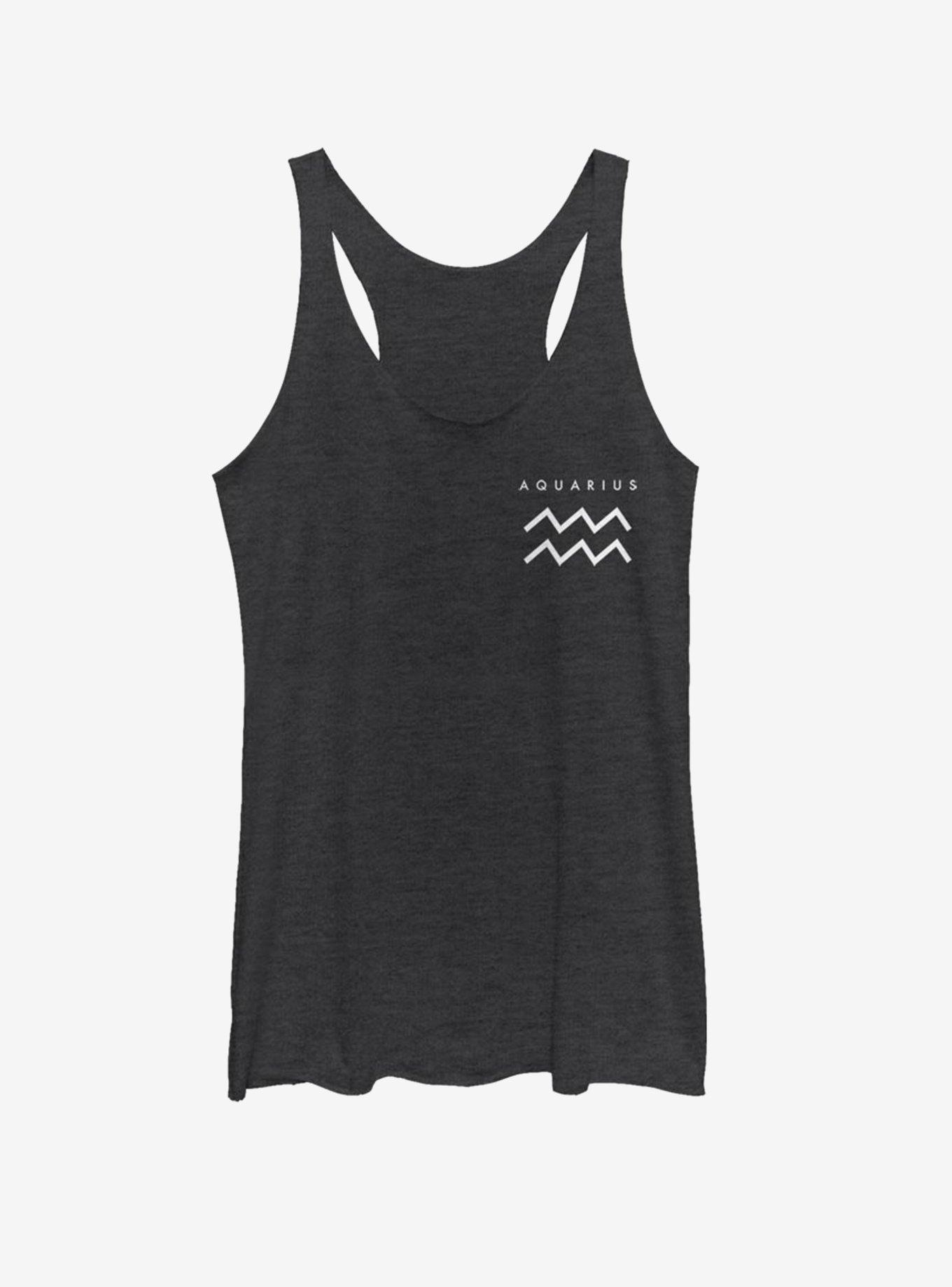 Aquarius Astrology Sign Girls Tank, , hi-res