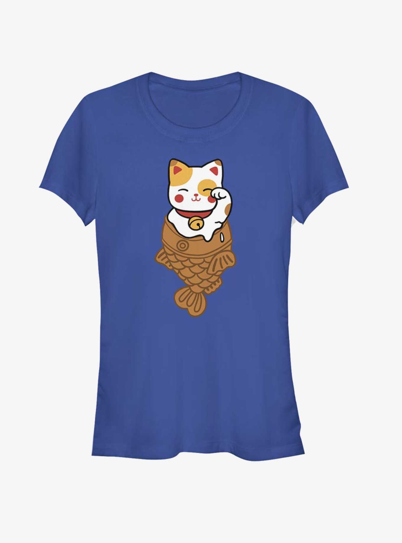 Lucky Cat Taiyaki Girls T-Shirt, , hi-res