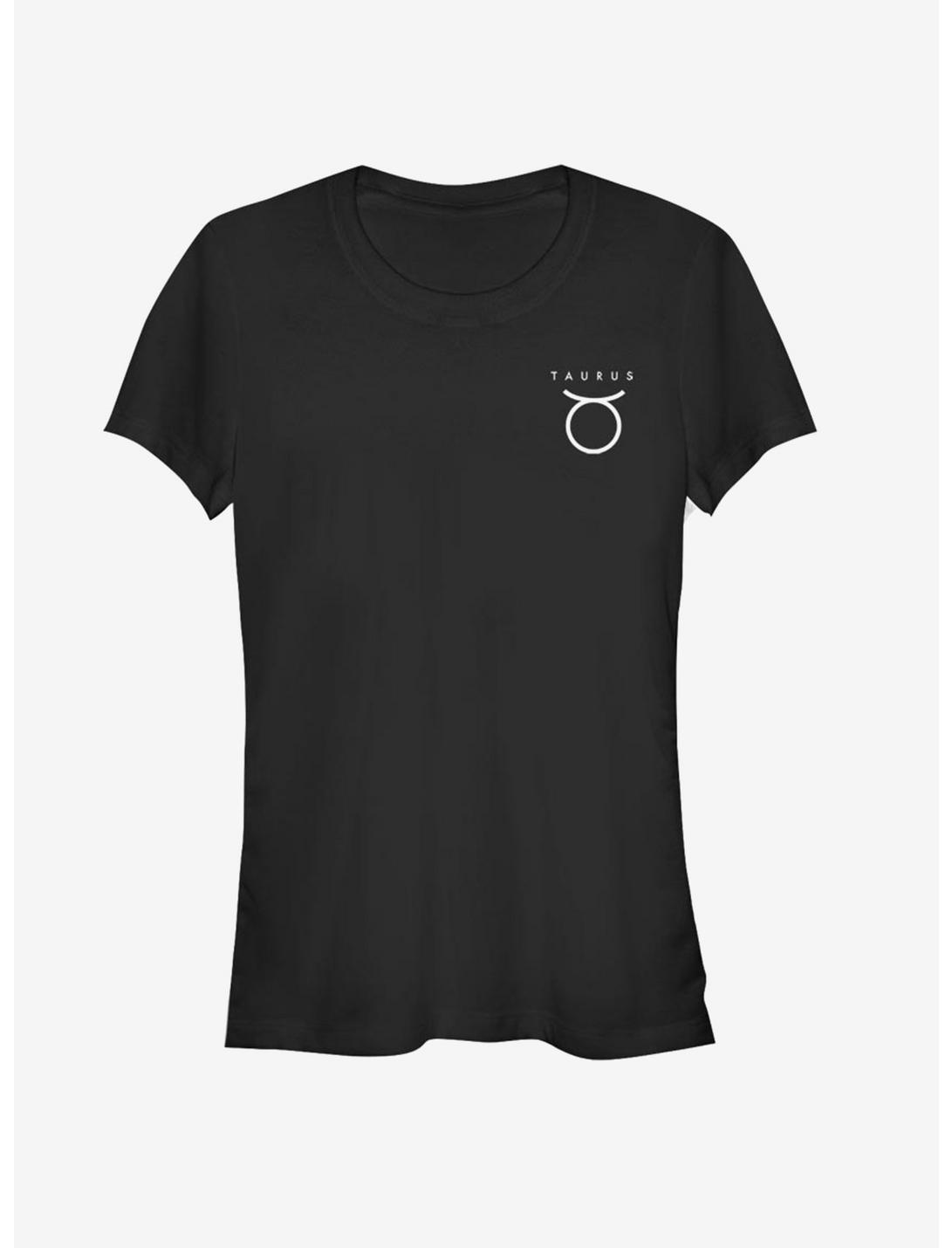 Taurus Astrology Sign Girls T-Shirt, BLACK, hi-res