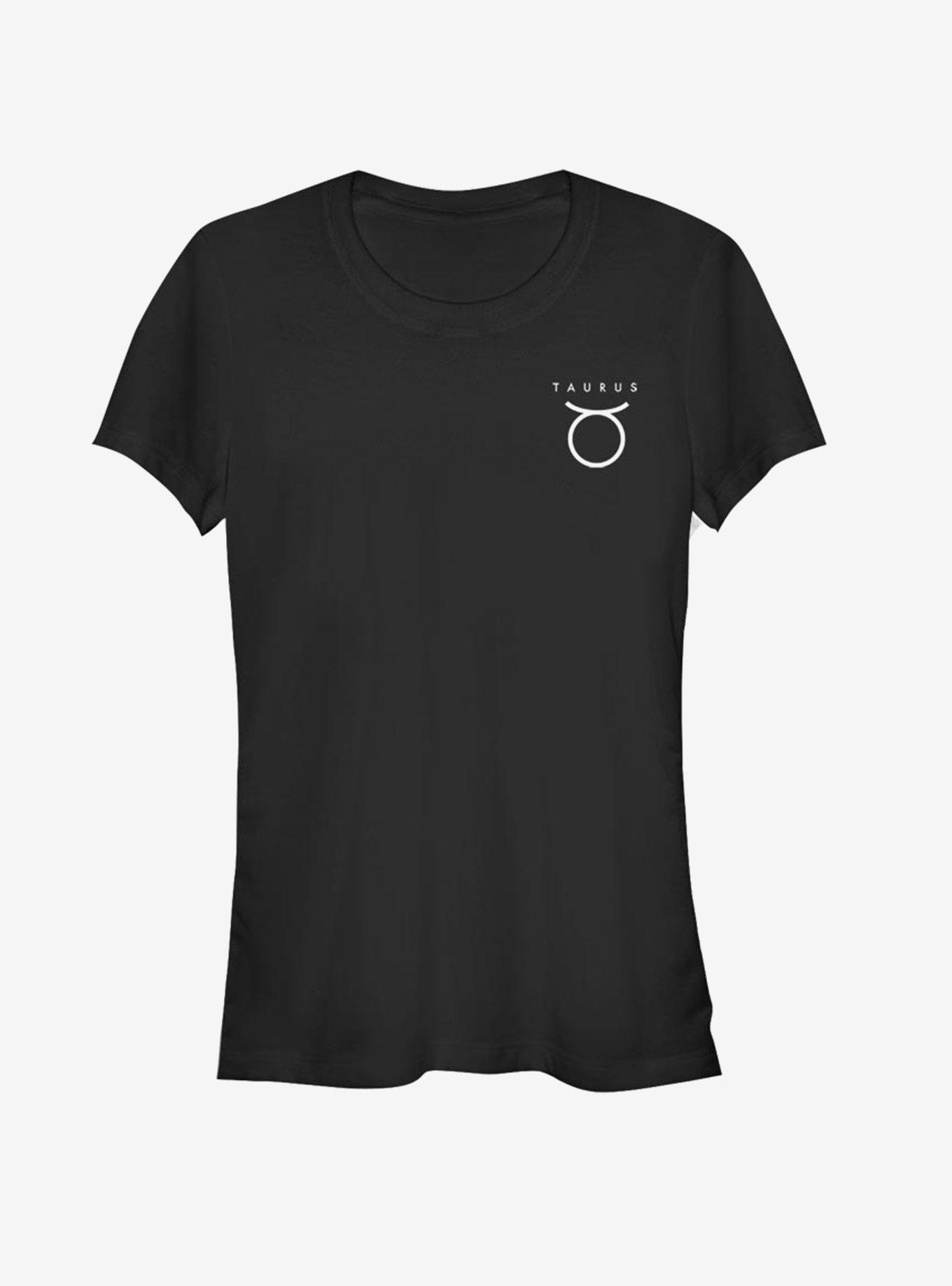 Taurus Astrology Sign Girls T-Shirt, BLACK, hi-res