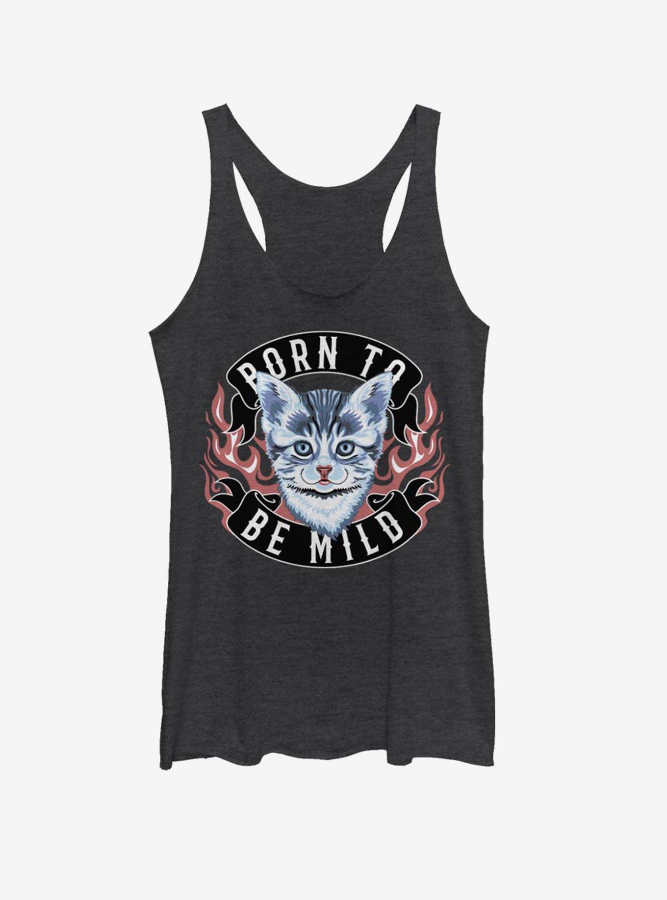 Born Mild Girls Tank, BLK HTR, hi-res