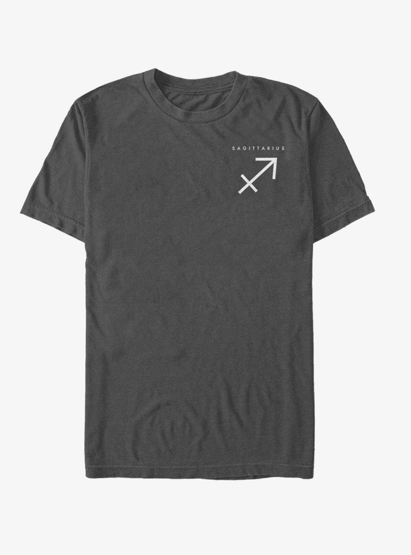 Sagittarius Astrology Sign T-Shirt, CHARCOAL, hi-res