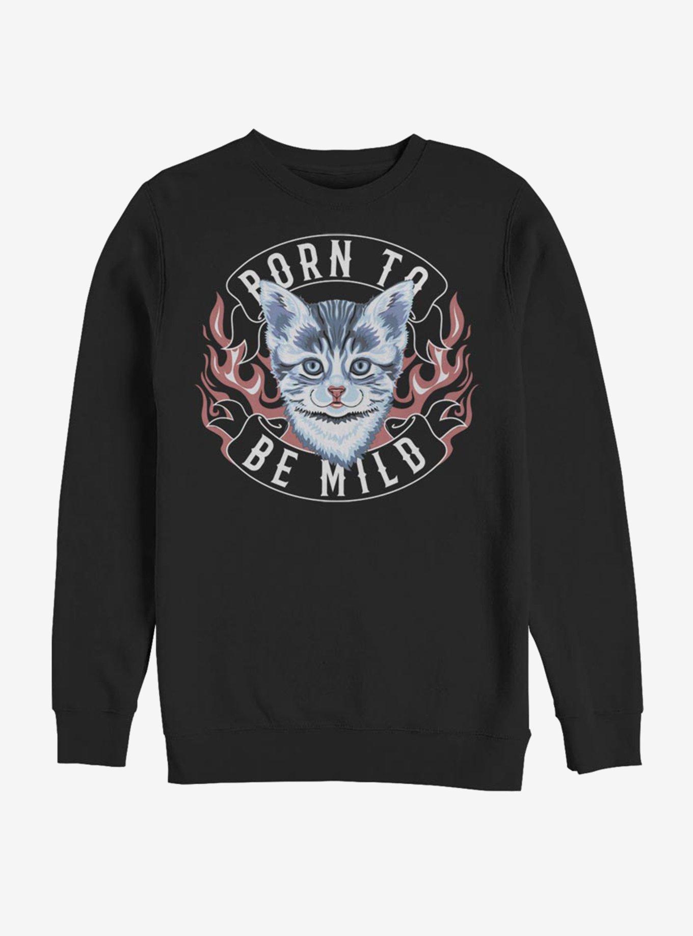 Born Mild Sweatshirt, BLACK, hi-res