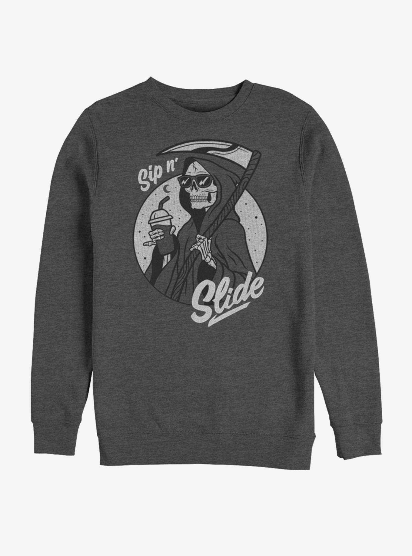 Sip N Slide Sweatshirt, CHAR HTR, hi-res